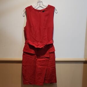 Banana Republic Vibrant Red Midi Dress